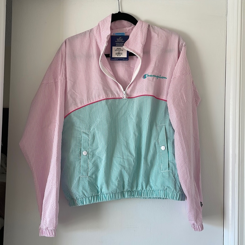 Champion seersucker pullover jacket